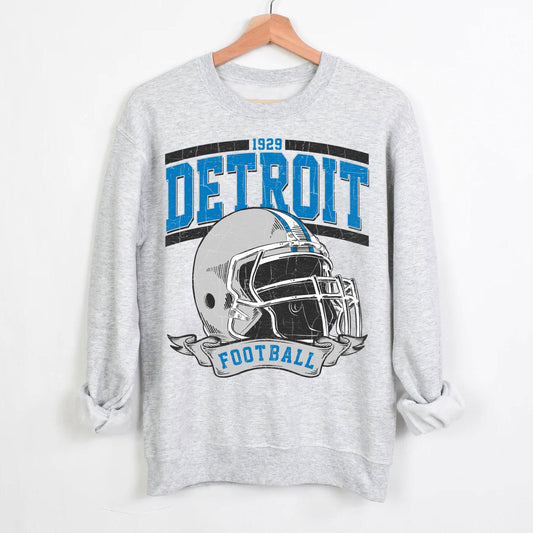 Detroit Football Shirt, Sunday Football, Detroit Football Sweatshirt, Super Bowl Shirt, Vintage Style Detroit Football Shirt.