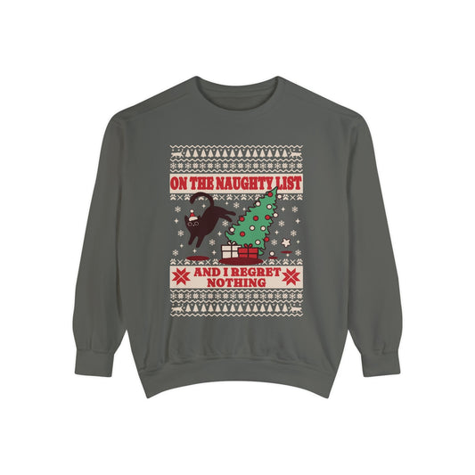 Christmas Sweatshirt I Regret Nothing Sweatshirt Gift for Cat Lover Sweatshirt for Cat Owner Funny Cat Sweatshirt Cat Christmas Sweatshirt