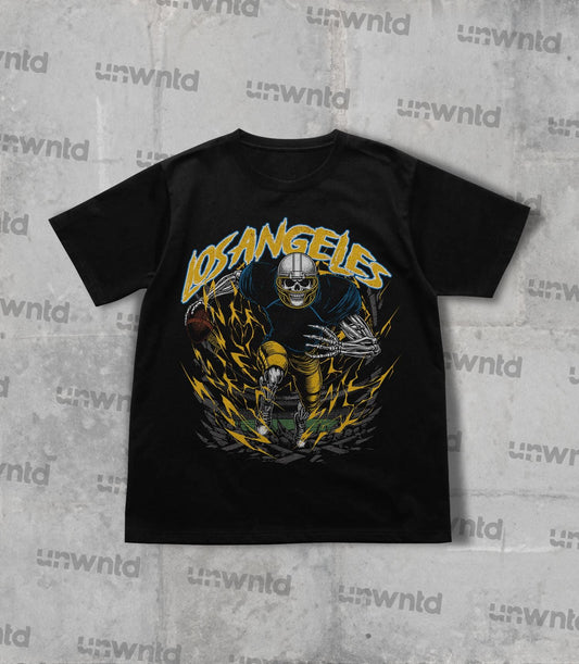 Los Angeles Football Shirt - Graphic Tees - Skeleton Shirt - Merch Tee - Gift Shirt - Bootleg Shirt - Vintage - Skeleton Shirt - Chargers