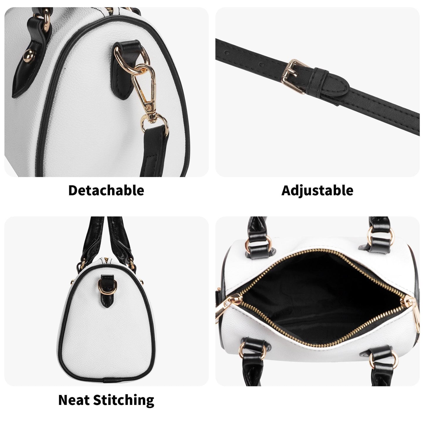 Checkered Mini Handbag. Leather Mini Small Boston Bag Satchel. Black Handbag. Top Handle. Shoulder Bag. Unique Gift.