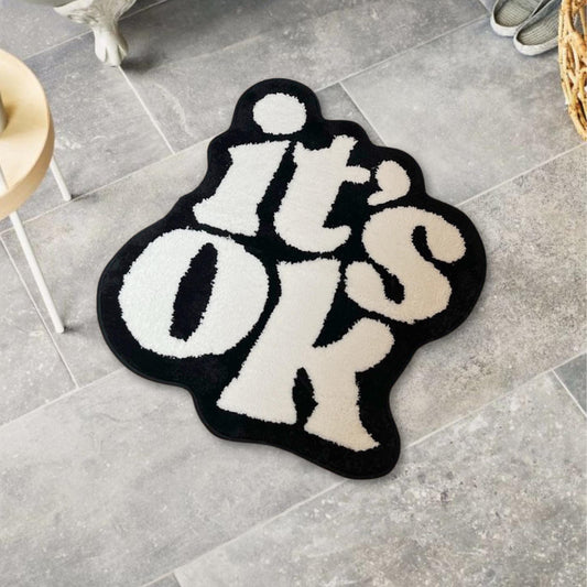 It's OK Rug Fluffy Plush Tufted Living Room for Bedroom Dorm Suitable for Room Decor Housewarming Gift