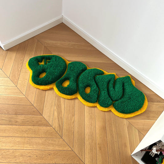 3D MF Doom Handmade Rug - Rap Music Decor (32")