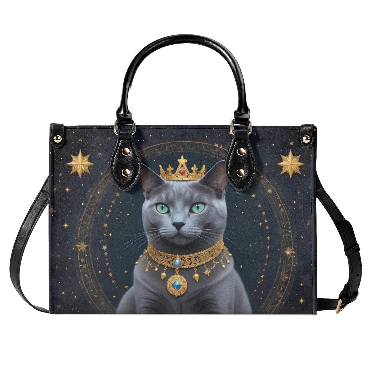 Astrological Noble Cat Bag Cute Crossbody Bag Unique Purse Cute Purse, Luxury Bag Vegan Leather Bags Printed Designer Bag
