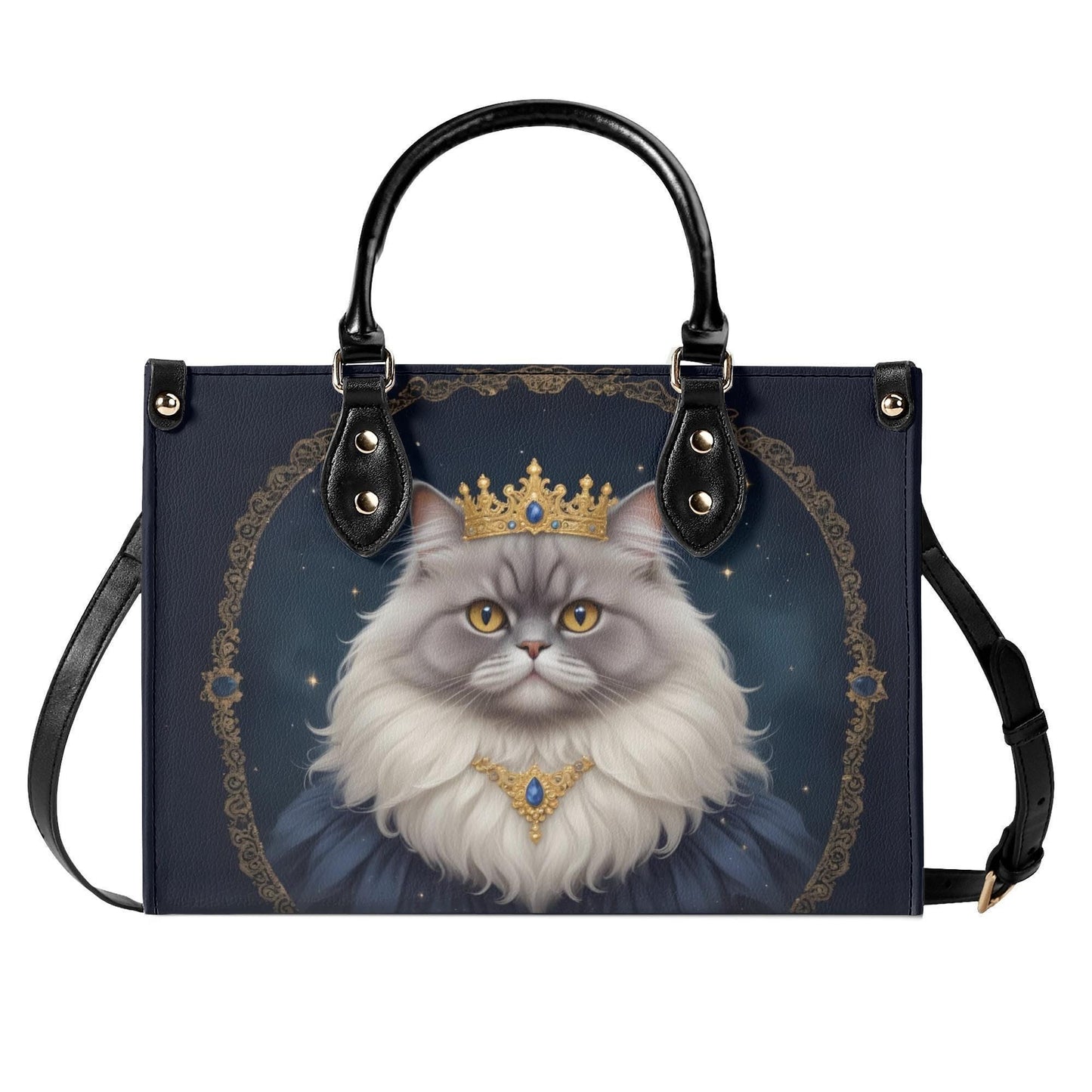 Celestial Duchess Cat Bag Cute Crossbody Bag Unique Purse Cute Purse, Luxury Bag Vegan Leather Bags Printed Designer Bag