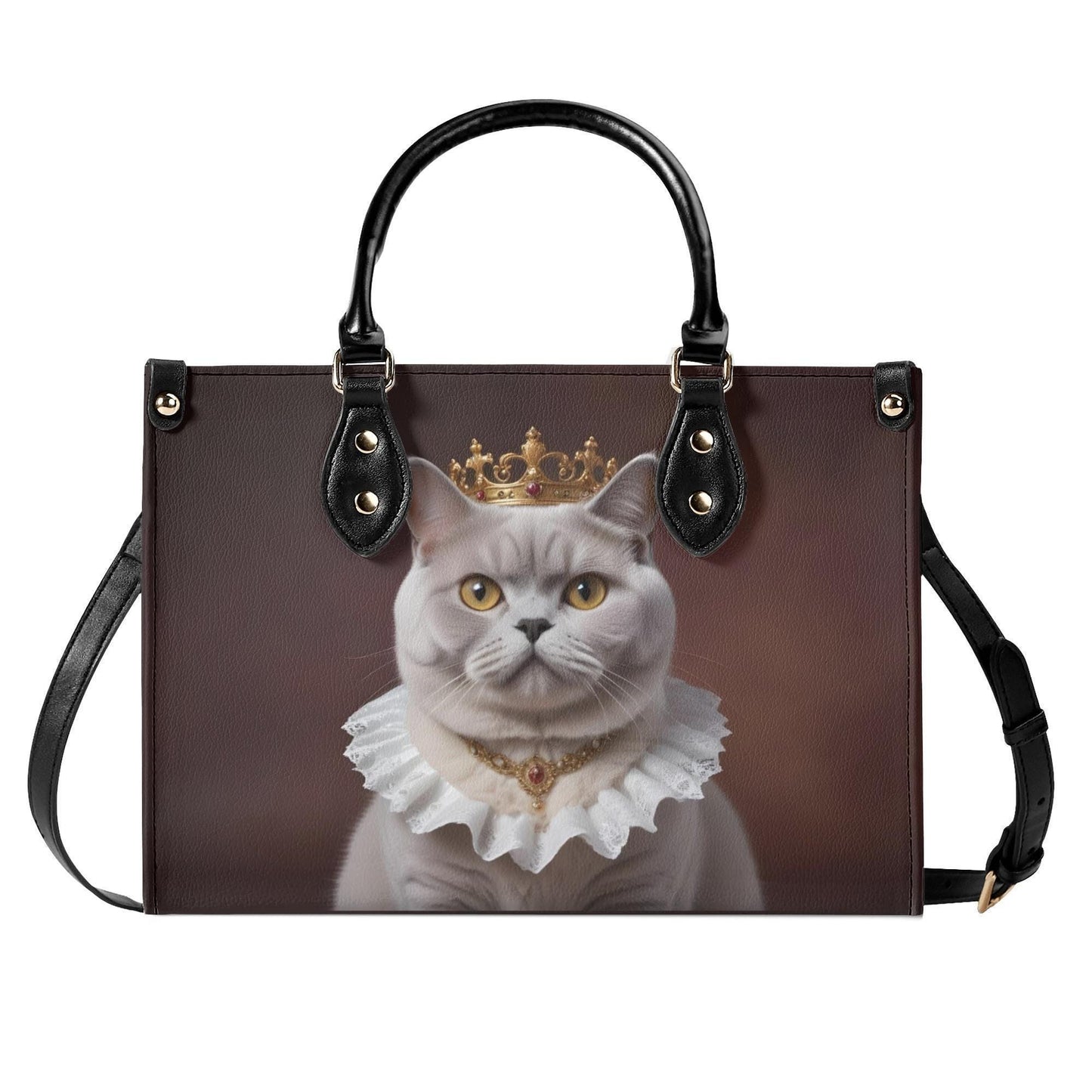 British Shorthair Cat Crossbody Bag - Vegan Leather Designer Purse, Unique Gift for Cat Lovers