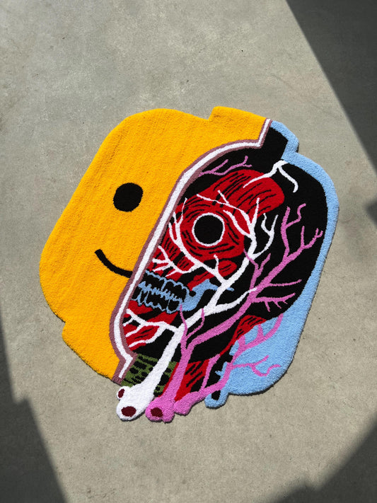 Tufted Rug Head X-Ray custom 3d carpet