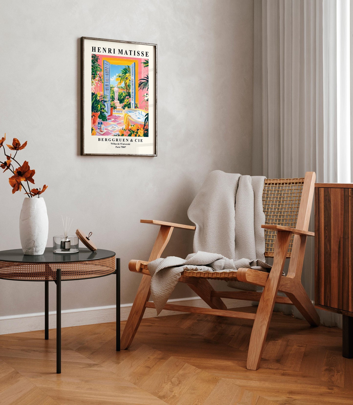 Henri Matisse Inspired Bathroom Print: Tropical Maximalist Decor