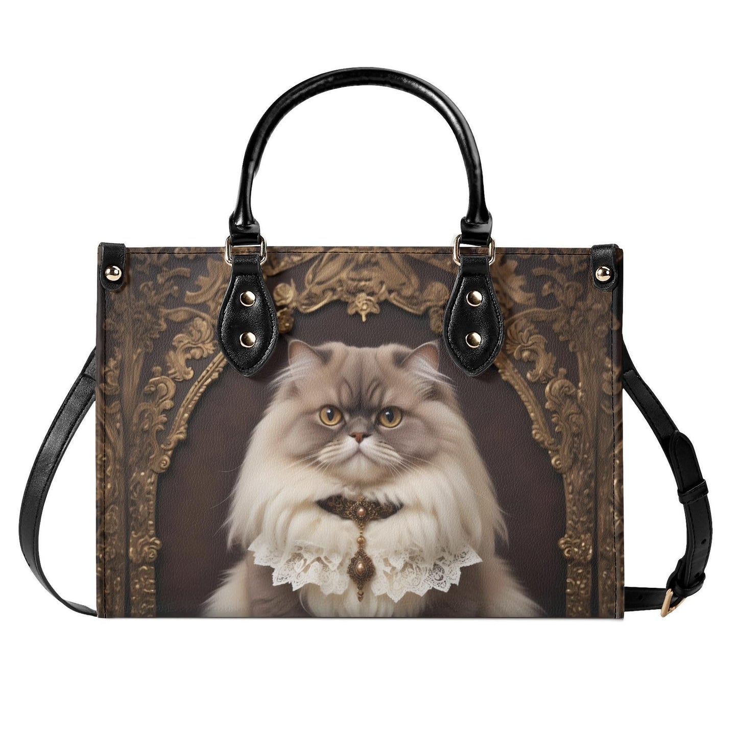 Baroque Duchess Cat Bag Cute Crossbody Bag Unique Purse Cute Purse, Luxury Bag Vegan Leather Bags Printed Designer Bag