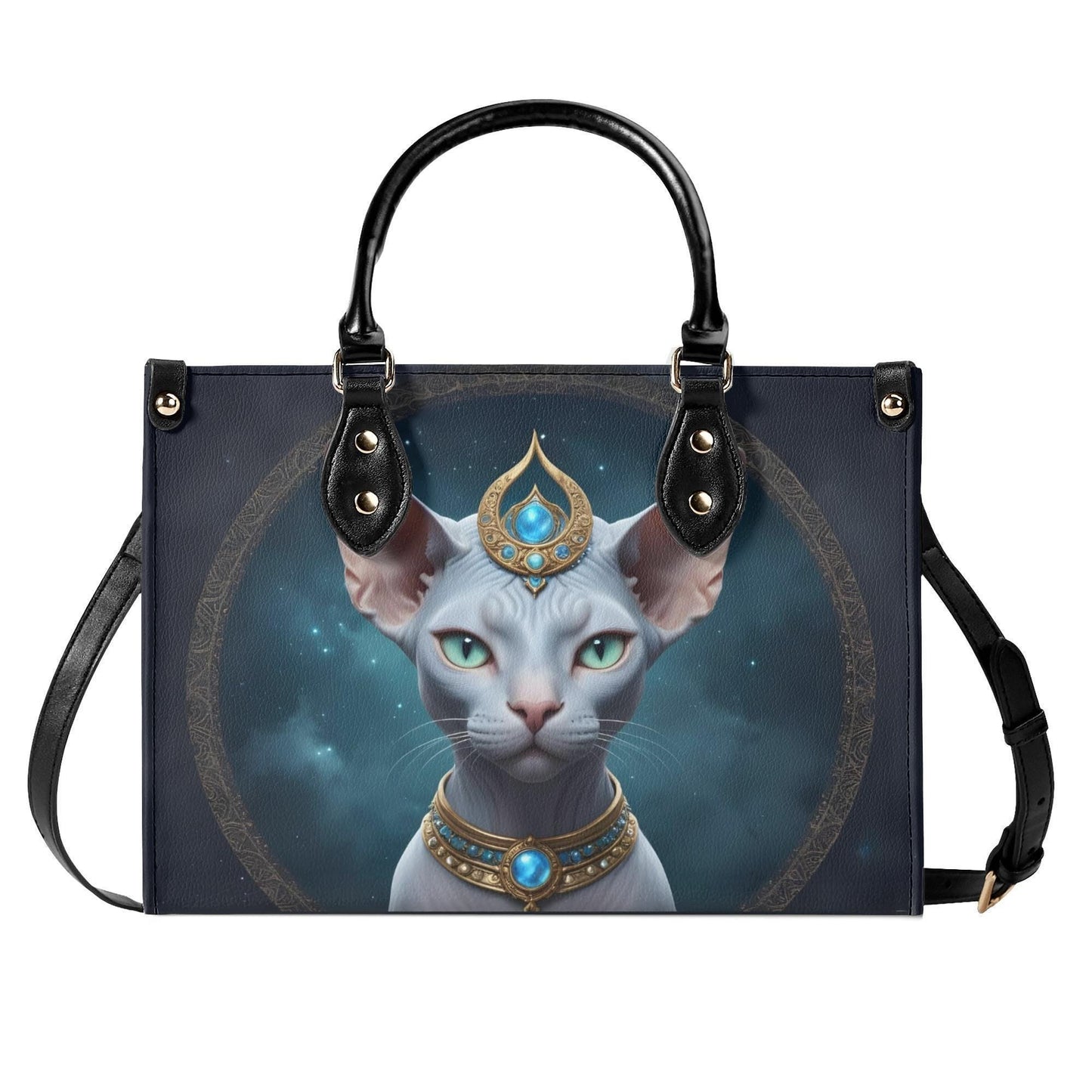 Celestial Oracle Cat Bag Cute Crossbody Bag Unique Purse Cute Purse, Luxury Bag Vegan Leather Bags Printed Designer Bag
