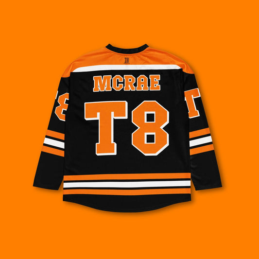 Fan Apparel Hockey Jersey: Black and Orange T8 Concert Oufit