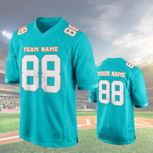 Custom Football Jersey, Personalized Name Number Logo, Embroidery football Shirts Wedding Jersey Gifts for Men Women Kids Toddler Fan