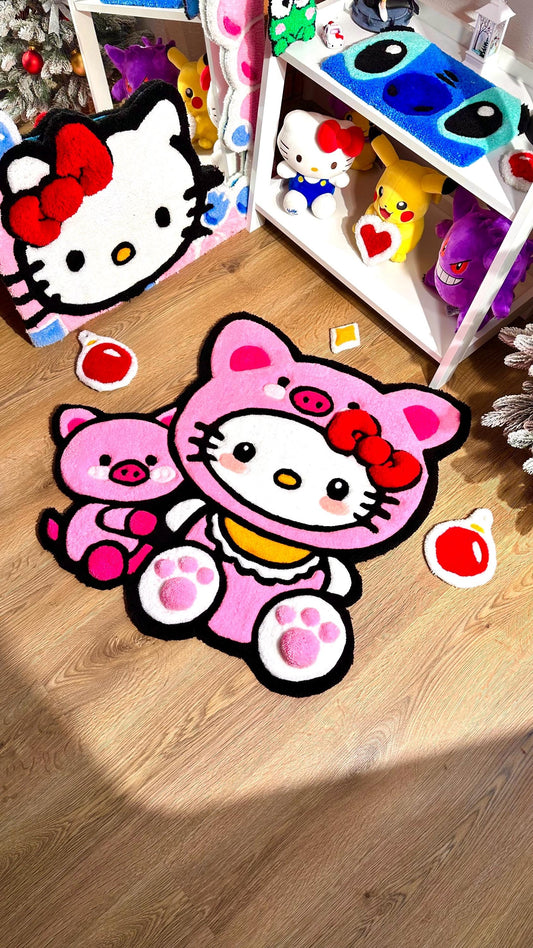 Pink Custom Handmade tufting rug | fully handmade