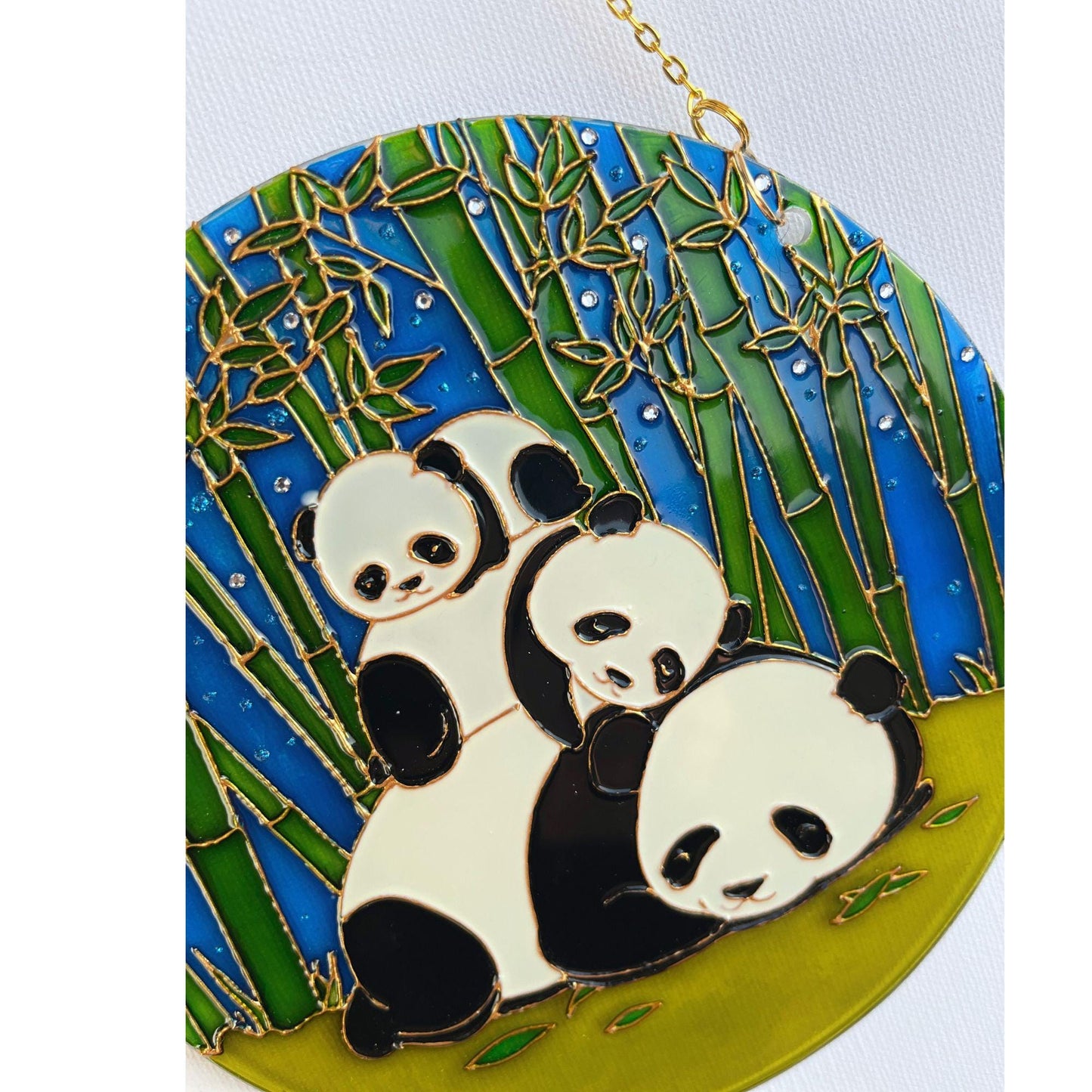 Personalized Memory gift Panda Bear and kids|1, 2, 3 babies| Grandma mom granddaughter| Mathers day gift| Grandpa son grandson| Family