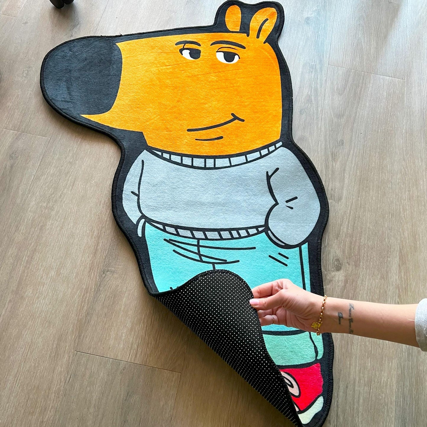 Chill Guy Rug Soft Polyester Carpet