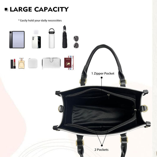 Ladies PU handbag With Cowhide Print, PU Handbag, Women's Shoulder Bag, Shoulder Bag, Ladies Work Bag, Elegant Handbag, Versatile Bag
