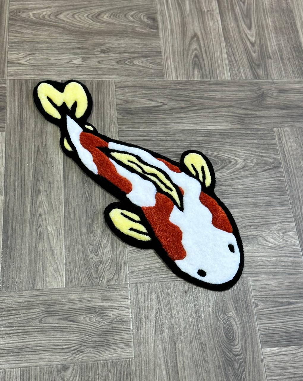 Koi fish rug Custom Rug Tufted Rugs for bedroom aesthetic fish rugs koi rug outdoor rug cool rug japanese rug living room rug home decor rug