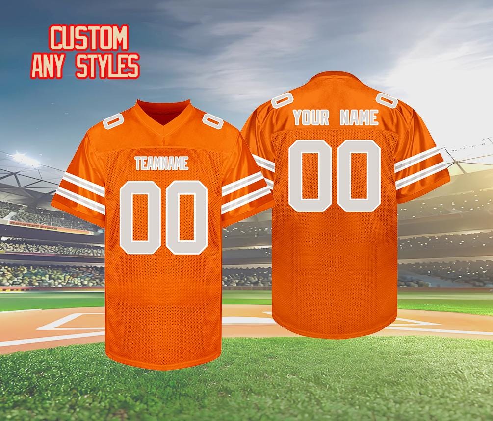 Custom Football jersey,stitched Name Number logo,custom any colors,Team sports uniform,Wedding gift for Men Women youth kid Lions fans bride