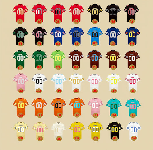 Custom Football jersey,stitched Name Number logo,custom any colors,Team sports uniform,Wedding gift for Men Women youth kid Lions fans bride