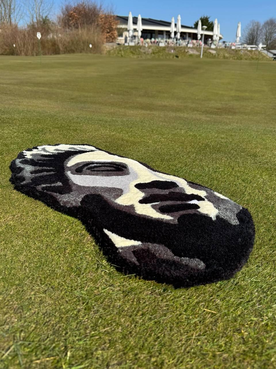 Handmade Tufted David Head Rug: Modern Art Decor (80x60 cm)