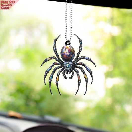 Colorful Spider Window Hanging, Stunning Acrylic Decoration for Nature and Insect Lovers, Perfect for Home or Office Decor, Lasting Memories