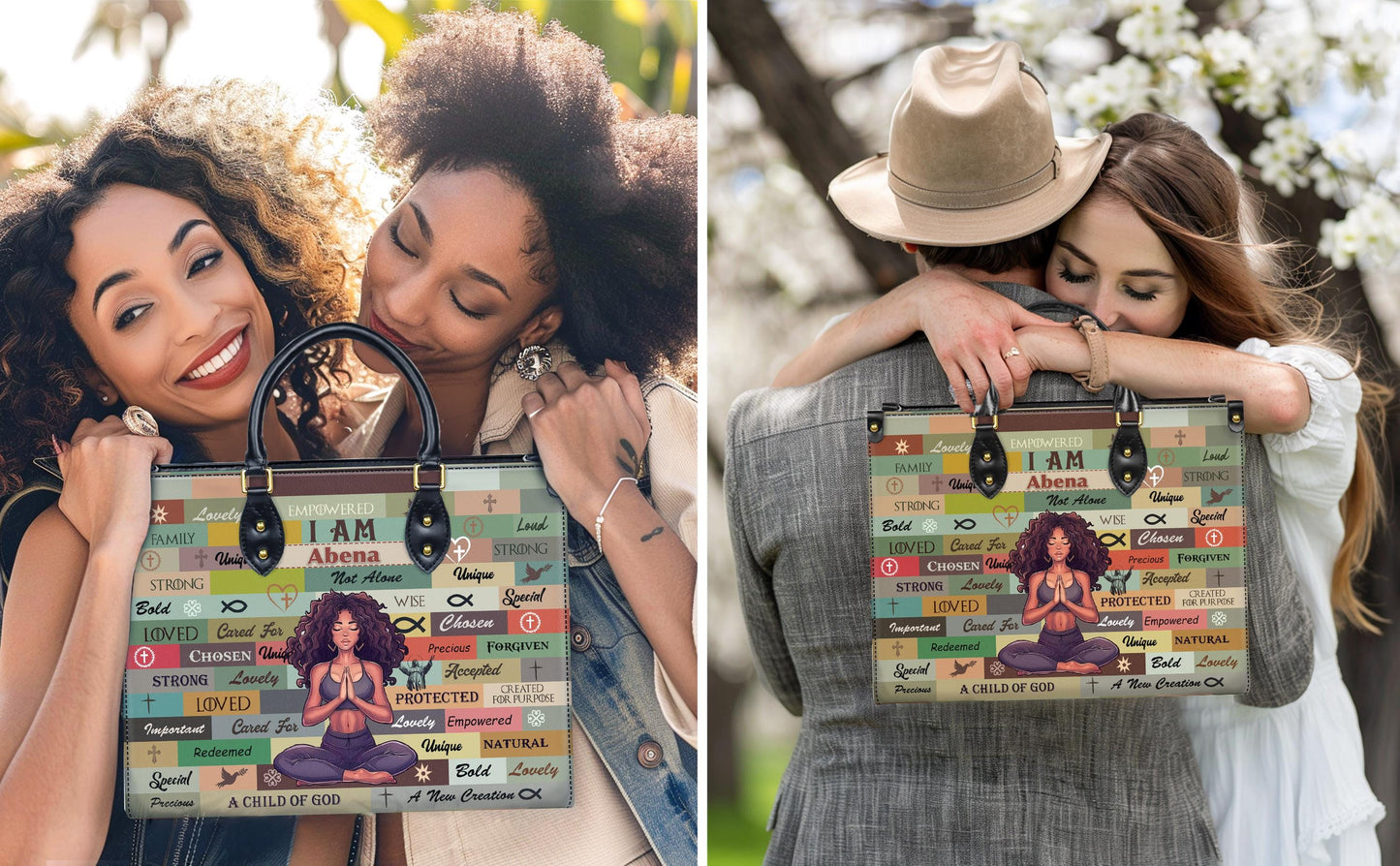 Personalized Leather Handbag, Custom Leather Purse, Christian Bag, Best Gifts for Women, Christian Gifts, Christian Mother's Day Gift