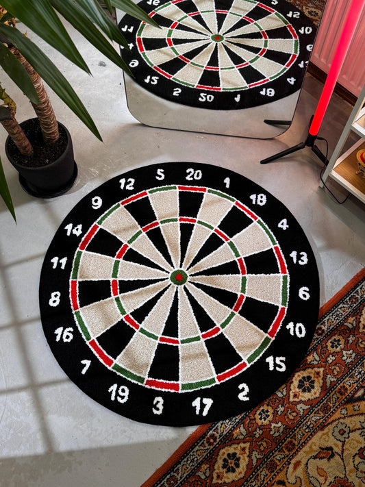 Dart Board Tufted Rug, Handmade Board Rug, Customized Rug, Game Room Tufted Rug, Bedroom Carpet, Game Room Carpet