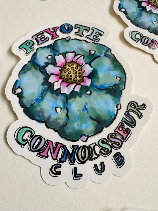 Peyote Cactus Flower | Cute Sticker Decal | Nature Badge Scouts