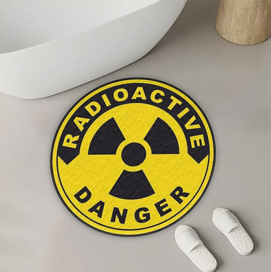 Caution: Awesome Rug Decor Ahead - Gas Mask Rug- Toxic Rug - Polyester Rug