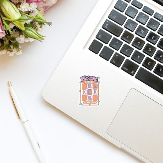 Tic Tac Toe Bookish You Won a Book Vinyl Sticker | Kindle Stickers | Book Club | Bookish Stickers |