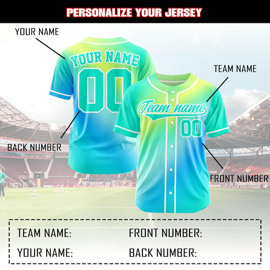 Custom gradient baseball uniform personalized name number player team jersey, cheerleading uniforms, for men women youths Toddler