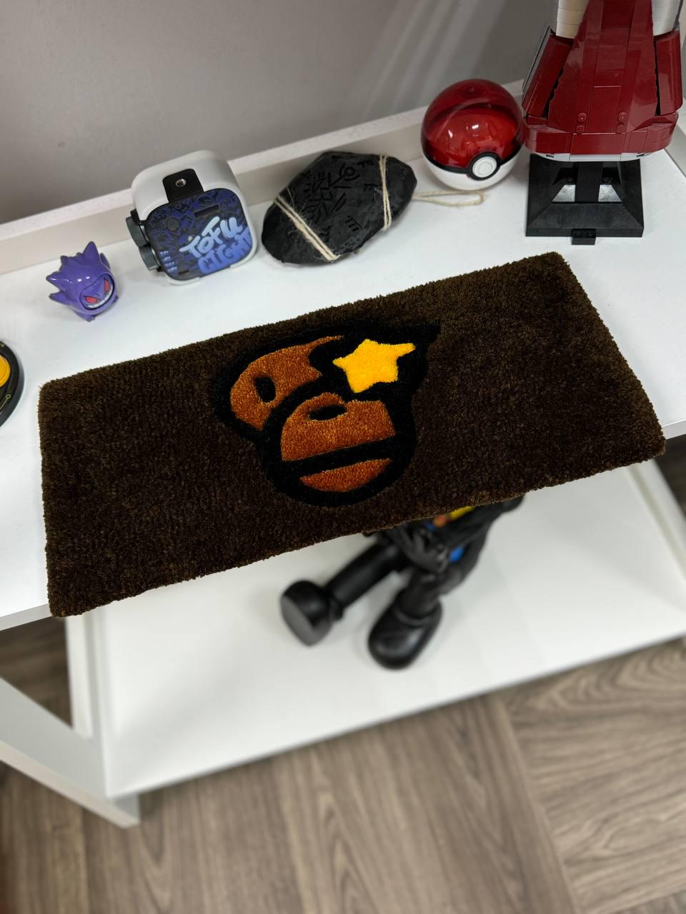 Keyboard rug Keyboard tufted rugs Custom rug Fluffy Rug keyboard mat unique rug handmade rug desk rug area rug