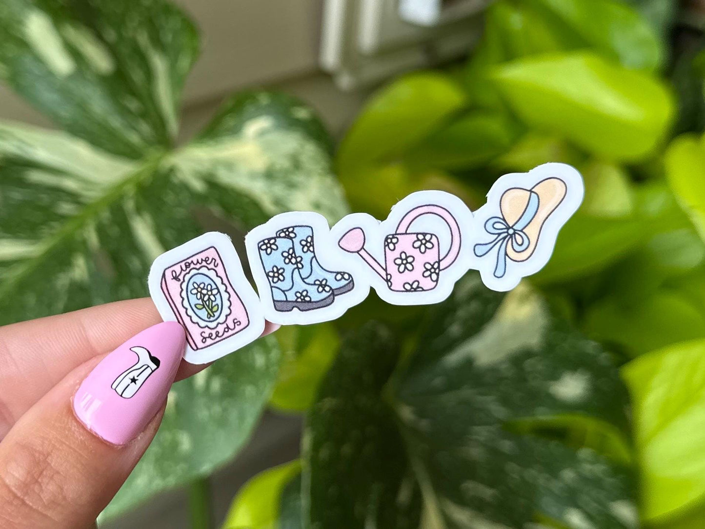 Gardening Waterproof Sticker, Mental Health Stickers, Handdrawn Art, Bestfriend Gifts, Positivity, Anxiety