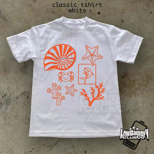 Sea Animals T-Shirt, Vintage Ocean Wildlife Graphic Tee, Retro Marine Life Shirt, Comfort Colors Naturecore Top, Coastal Aesthetic Tee