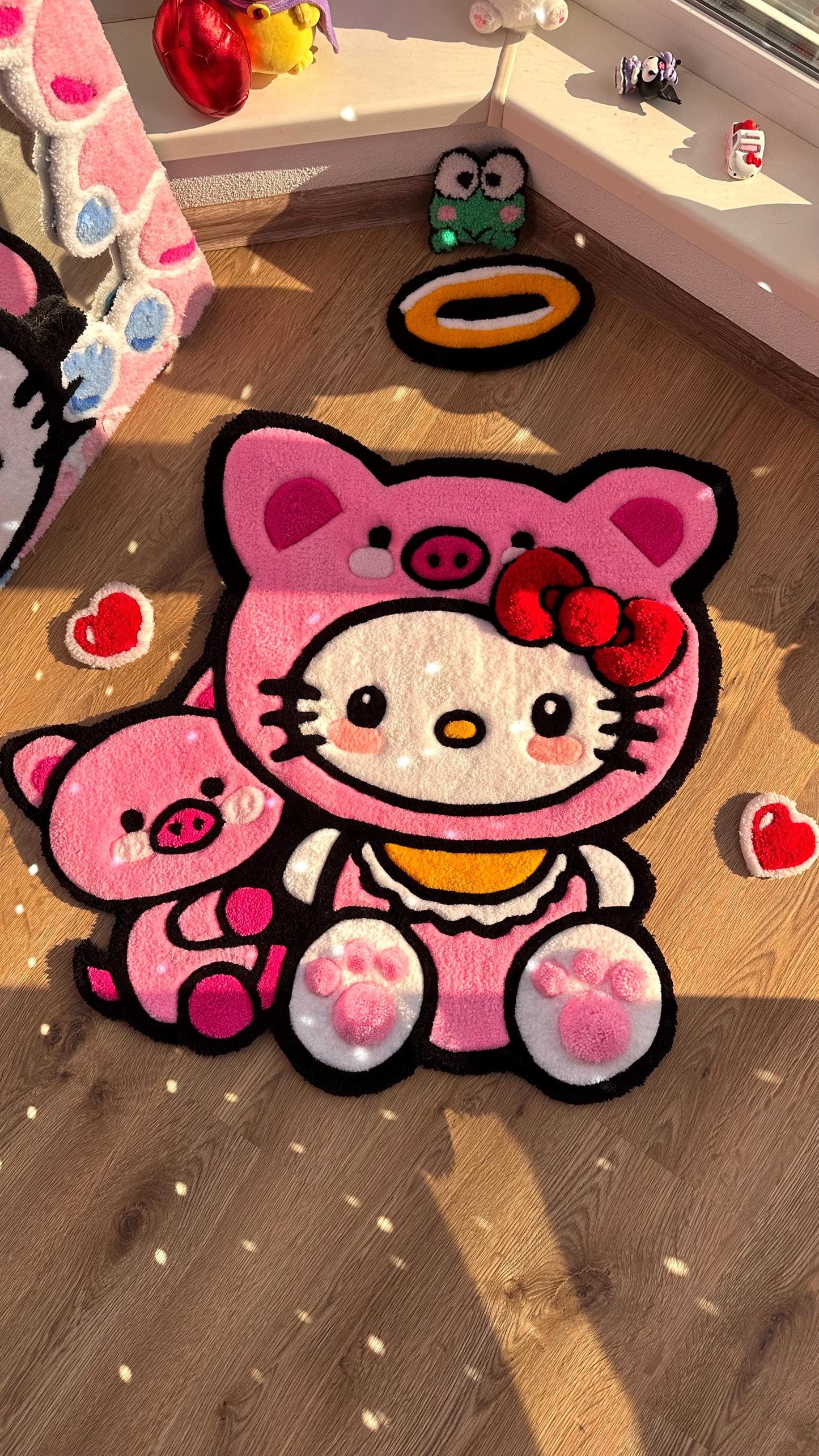 Pink Custom Handmade tufting rug | fully handmade