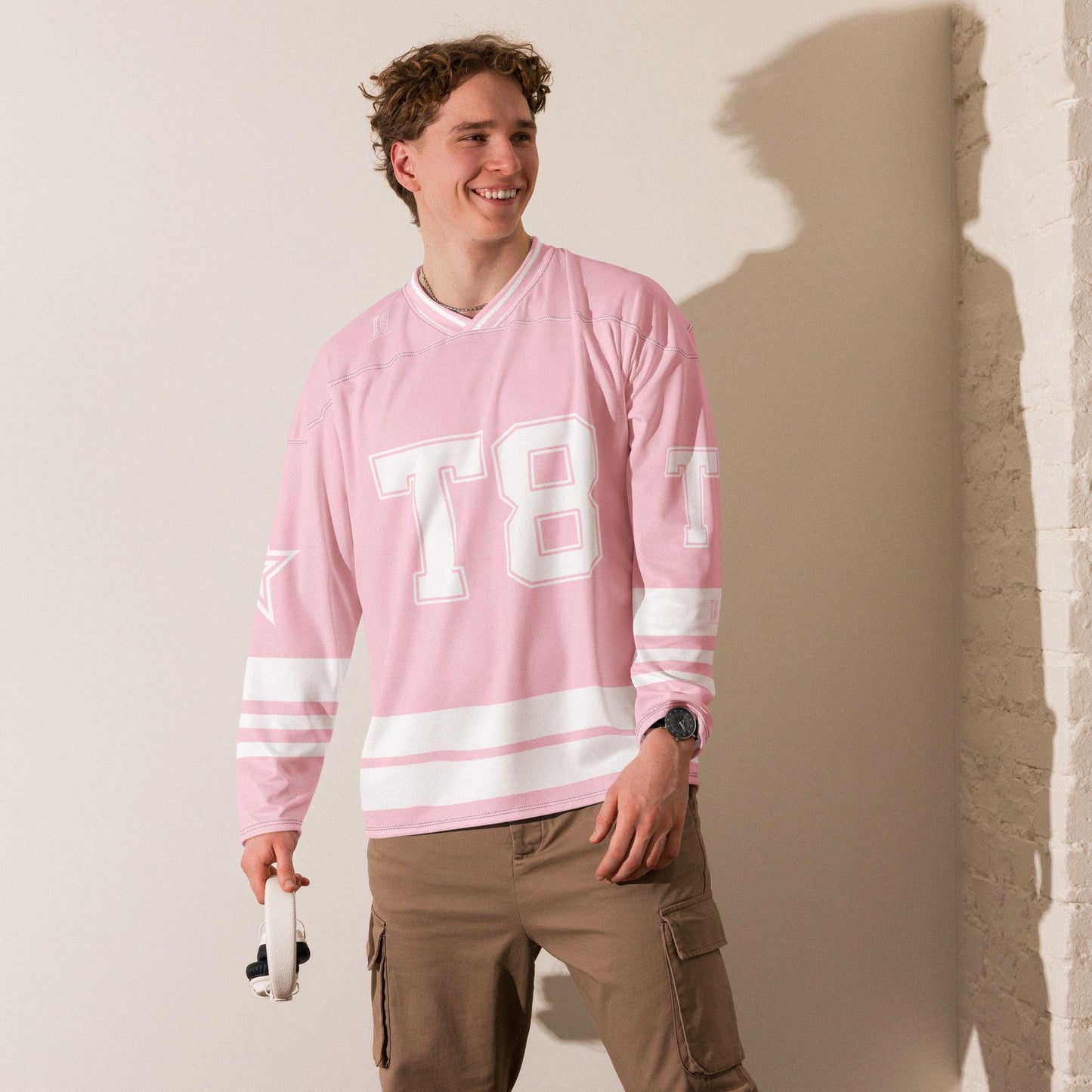 Fan Apparel T8 Hockey Jersey: Pink Concert Outfit