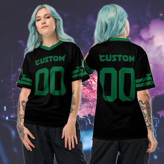 Custom Concert Outfit Black or Green Jersey with Horns, Unisex Album Inspired Jersey