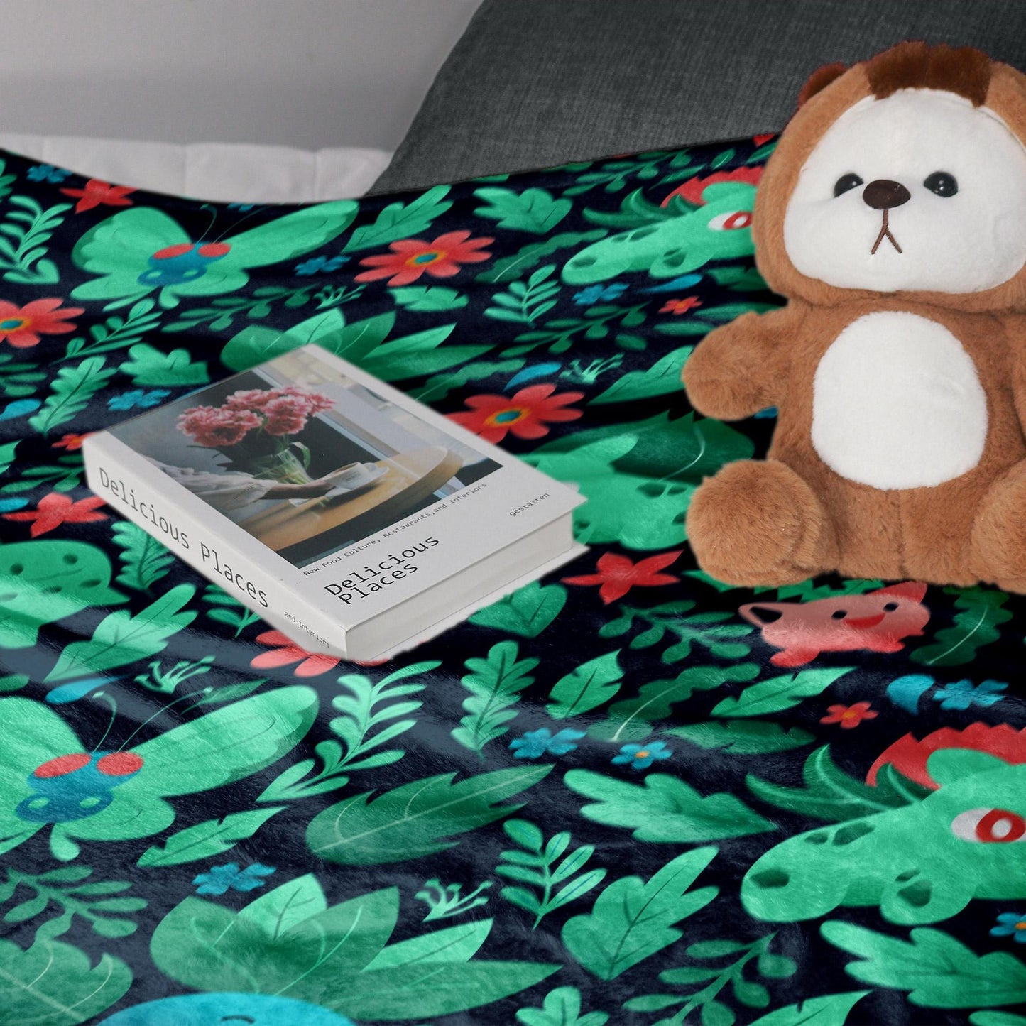 Bulbasaur Fleece Blanket Home Decor Oddish Blanket Throw Blanket Cute Baby Blanket Bulbasaur Blanket Gifts