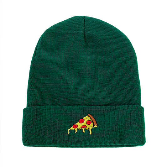 Pizza Slice Embroidered Beanie Winter Beanie