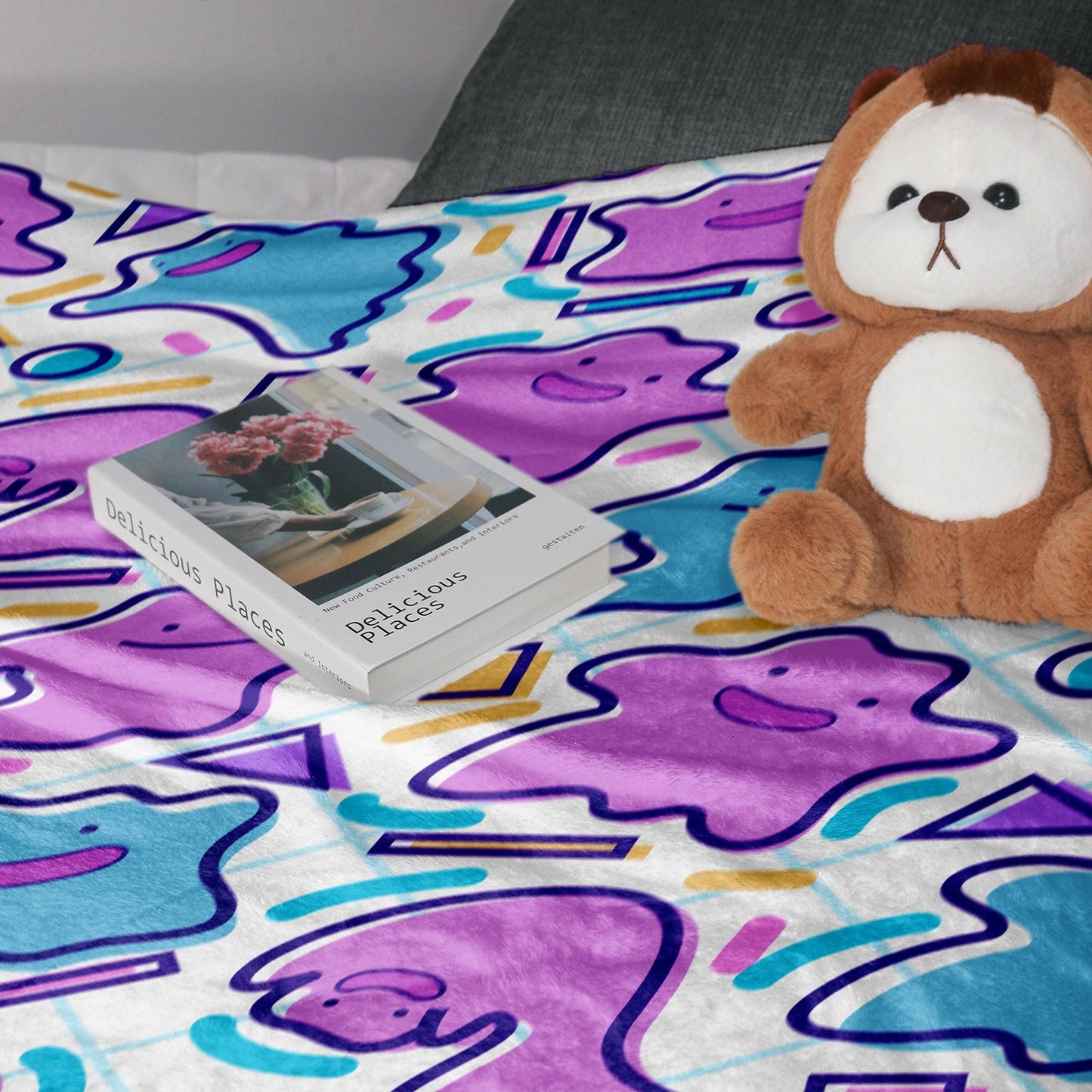 Ditto Fleece Blanket Home Decor Throw Blanket Bedroom Decor Baby Blanket Sleep Ditto Blanket Gifts