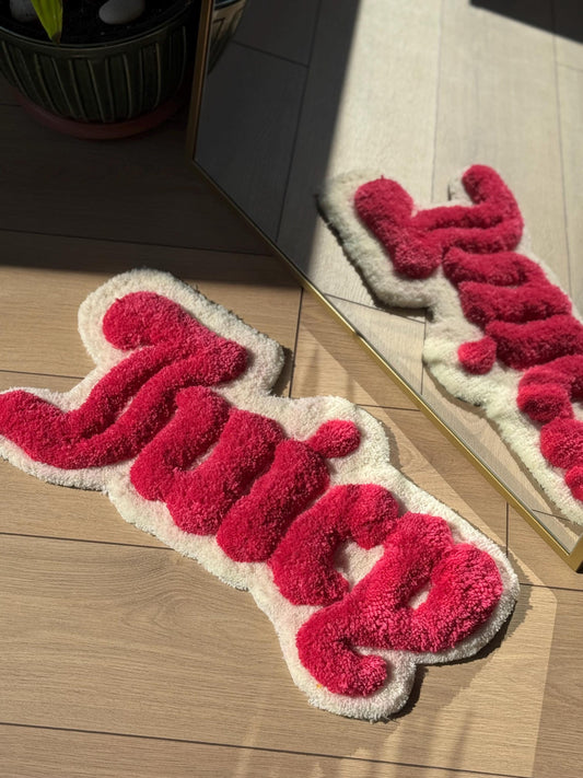 3D Juicy Tufted Rug – Fluffy Handmade Fruit-Inspired Carpet – Playful Pop Art Floor Mat – Bold Soft Decor