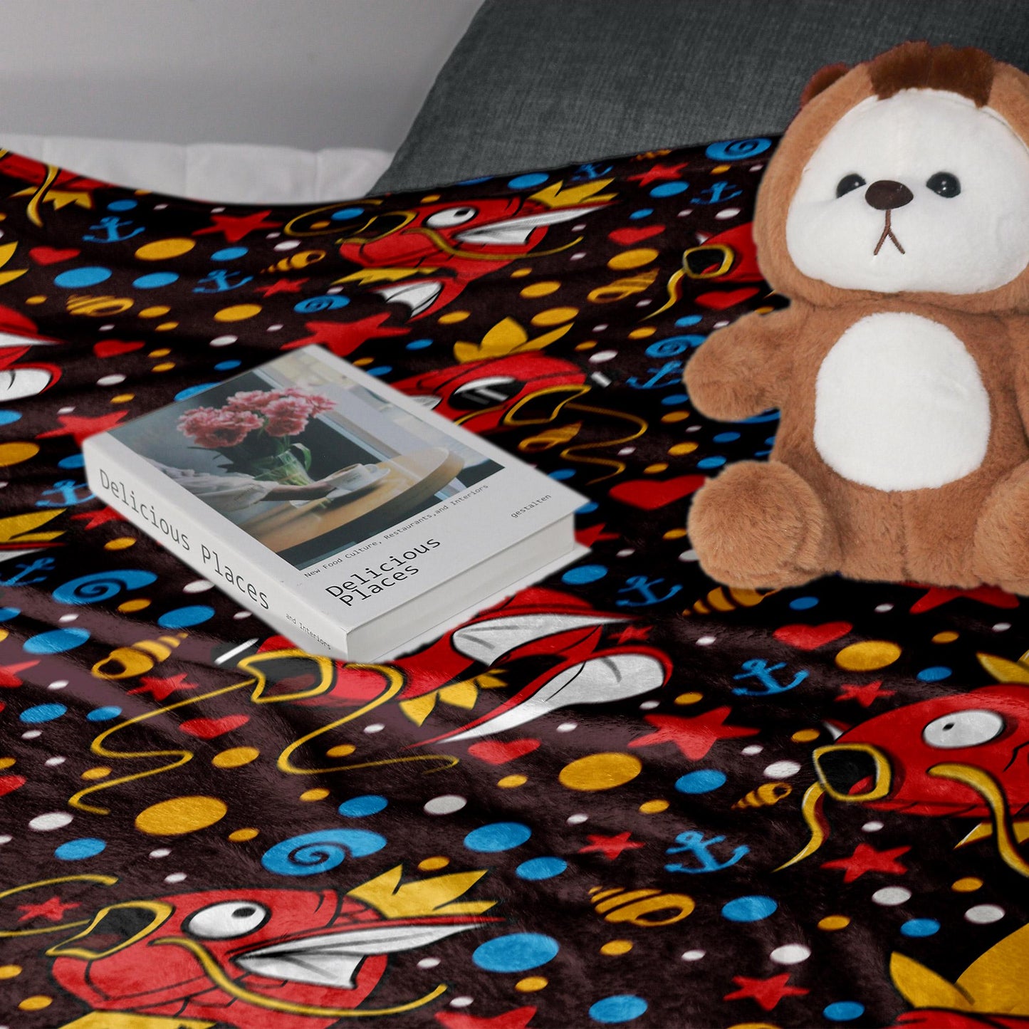 Magikarp Fleece Blanket Home Decor Throw Blanket Cute Baby Blanket Cute Magikarp Blanket Gifts