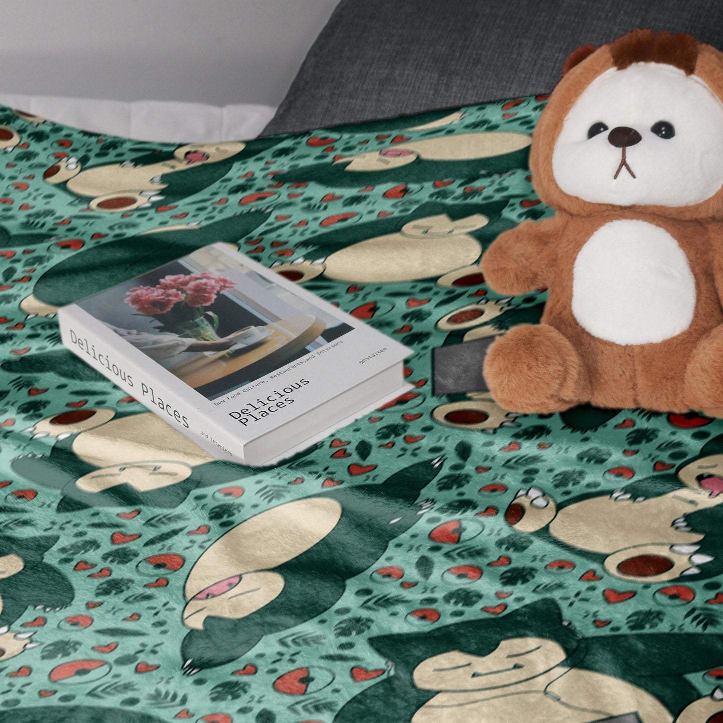 Snorlax Fleece Blanket Home Decor Throw Blanket Bedroom Decor Baby Blanket Sleep Snorlax Blanket Gifts