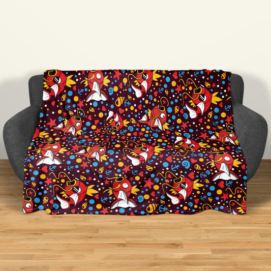 Magikarp Fleece Blanket Home Decor Throw Blanket Cute Baby Blanket Cute Magikarp Blanket Gifts