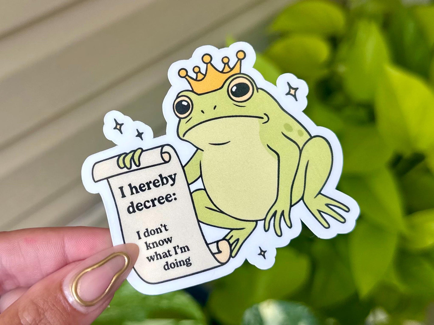 I Don’t Know What I’m Doing Waterproof Sticker, Mental Health Stickers, Handdrawn Art, Bestfriend Gifts, Positivity, Anxiety