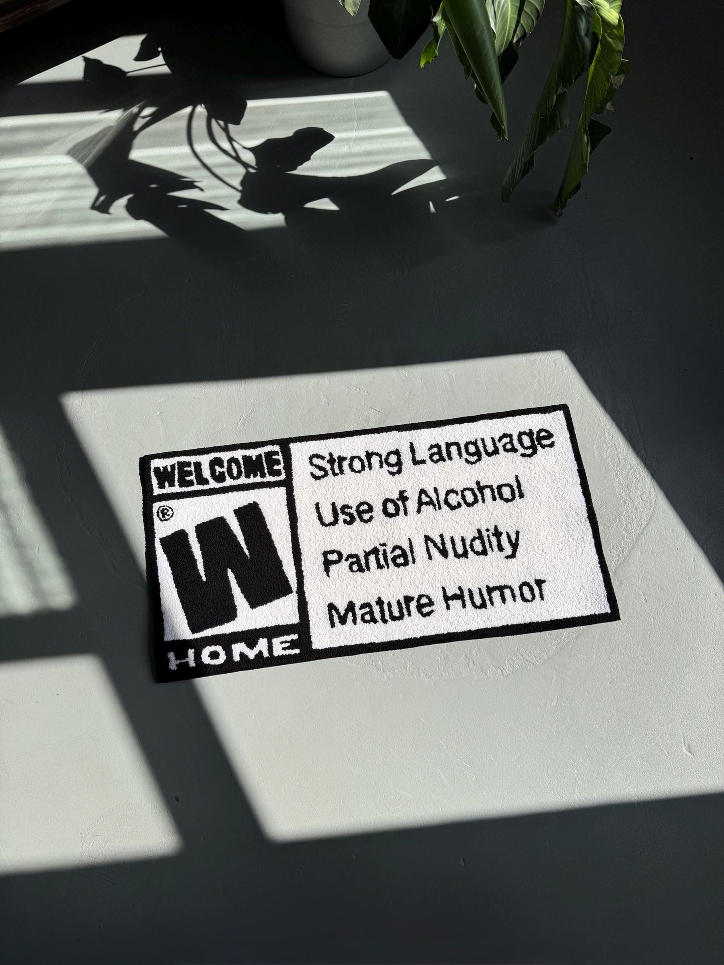 Tufted Welcome Home Rug: Funny Entryway Decor