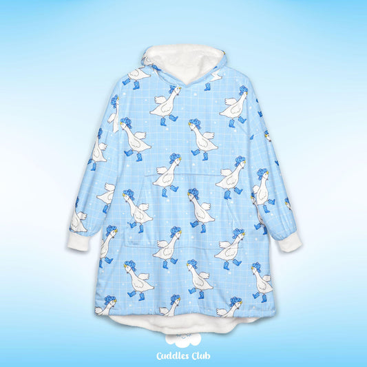 Pastel Silly Goose Hooded Blanket - Unisex