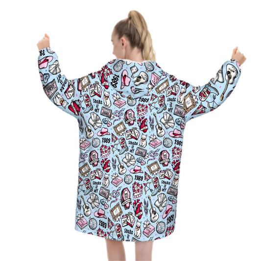 Tays tats Adult Blanket Hoodie please read description reader gift, comfy hoodie