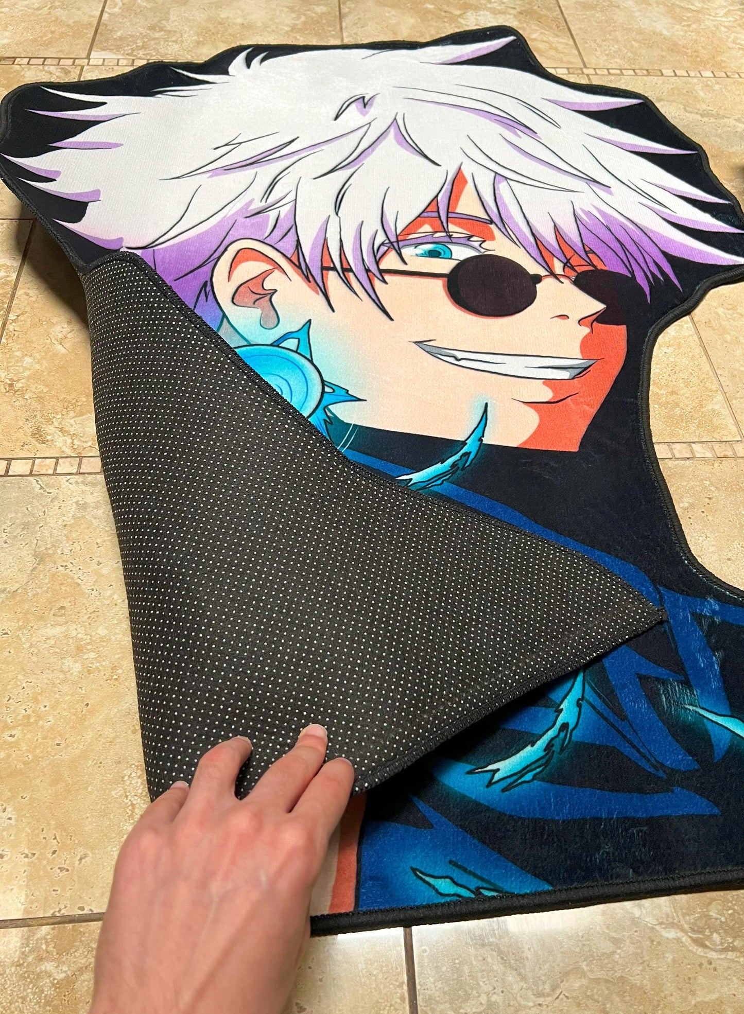 Anime Rug, Soft Polyester Floor Mat Carpet, Custom Anime Decor Gift