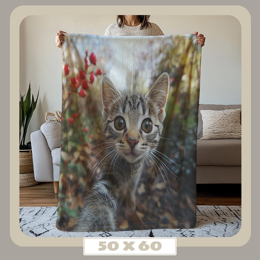 Custom Pet Blanket - Loss or Love of Cat Gift, Pet Memorial Sympathy and Keepsake, Gift for Cat Mom, Memory Of For Him Her HarborIslandDecor