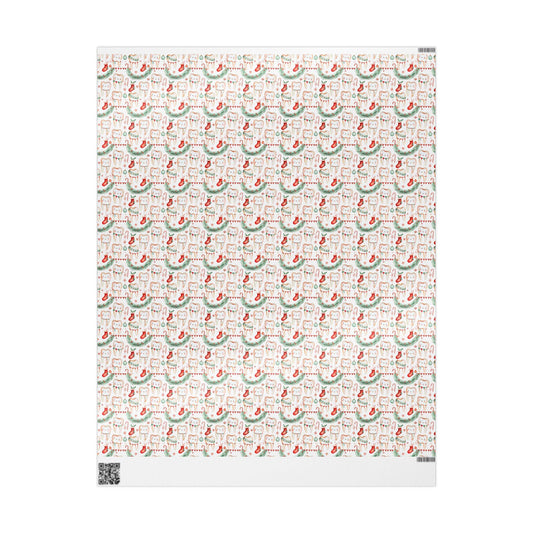 Wrapping Paper for Dentists, Modern Tooth Pattern, Office Gift Wrap Christmas Fun Gift Wrap for Dental Office Dentist and Hygienists
